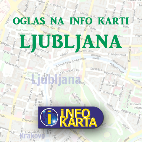 Oglas na Info karti Ljubljana